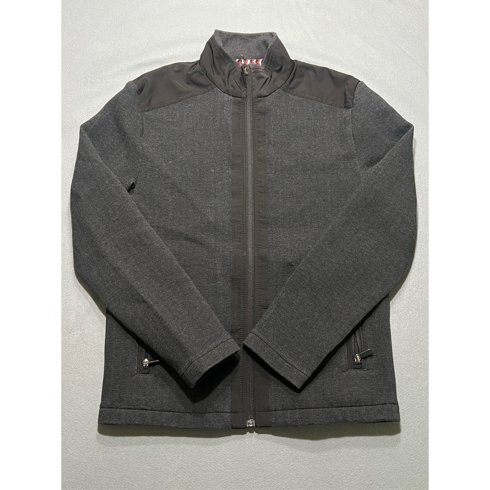 Johnston & Murphy XC4 Jacket Mens Gray Full Zip Extreme Comfort Stretch